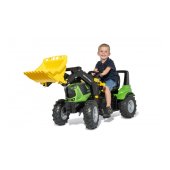 Traktors ar pedāļiem ar kausu un piepūš. riteņ. rollyFarmtrac Premium II Deutz 8280 TTV (3 - 8 gadiem ) Vācija 730094