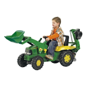 Pedāļu traktors ar diviem kausiem rollyJunior John Deere (3-8 gadiem) 811076