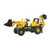 Pedāļu traktors ar diviem kausiem rollyJunior JCB (3-8 gadiem) 812004