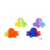 Breloks piekariņš POP IT Astoņkājis dažādas ap 9 cm 513440