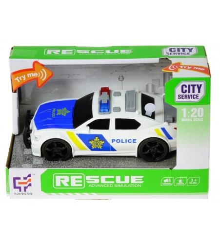 Mašīna Policijas skaņa, gaisma 18,5 cm 565791