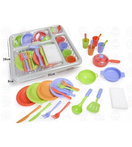 Trauku komplekts ar  žāvētāju 30x28x28 cm plastmasas 600935