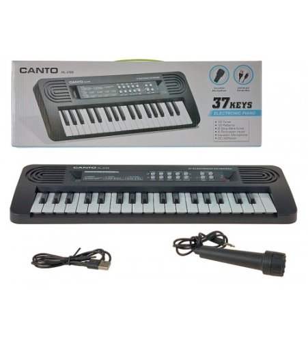 Bērnu sintezators 37 mini taustiņi ar mikrofonu (USB) 608603