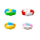 Антистресс игрушка браслет Fidget Toys Pop It  4 цвета 261236