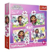 Puzlis TREFL Gabijas leļļu namiņš (35,48,54,70 gb.) 4 in 1 4+ T34620