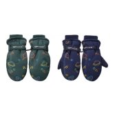 Dūraiņi ūdensizturīgi slēpošanas zēniem Space ar mākslīgās kažokādas oderi 14 cm dažādas RN-005-14