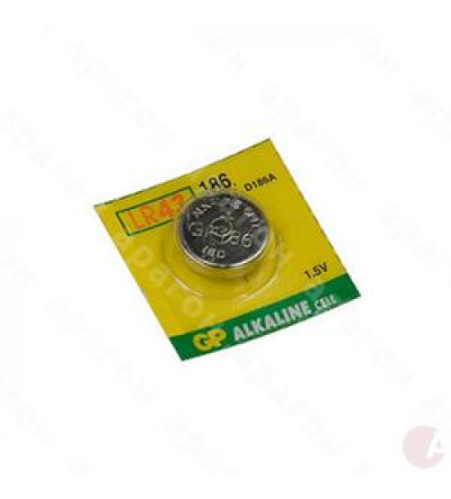 Baterijas GP AG 12/LR43, 1,5 V Kods 186-1CY-V12