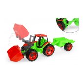 Traktors LENA MAXI ar kausu un piekabi (kastē) 107 cm L02136