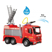 Ugunsdzēsēju mašīna liela ar pagarināmām kāpnēm un ūdens strūklu Fire Brigade Arocs kastē Lena Čehija 66 cm L02158