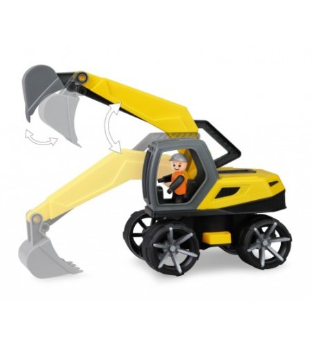Ekskavātors ar cilvēciņu Truxx2 27 cm (ar gum. riteņiem, kastē) L04531