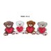 Plīša lacis 30 cm (M3820) ar sirdi LOVE dažādas 170460