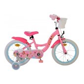 Bērnu velosipēds 16 collas Disney Princess (rokas+kājas bremzes, uz 85% salikts) (4-6 gadiem) VOL21580
