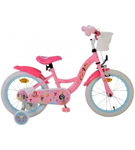 Bērnu velosipēds 16 collas Disney Princess (rokas+kājas bremzes, uz 85% salikts) (4-6 gadiem) VOL21580