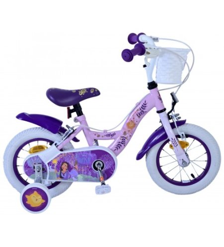 Bērnu velosipēds 12 collas Disney Wish (2 rokas bremzes, uz 85% salikts) (3-4 gadiem) VOL31253