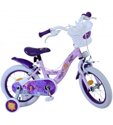 Bērnu velosipēds 14 collas Disney Wish (2 rokas bremzes, uz 85% salikts) (3.5-5 gadiem) VOL31453