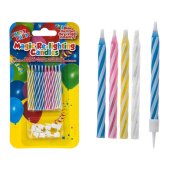 Sveces komplekts 10 gabali MAGIC PARTY RE-LIGHTING CANDLES FB207470