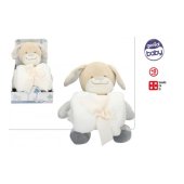 Mīksta rotaļlieta Suns 25 cm + pleds 0+ CB34018