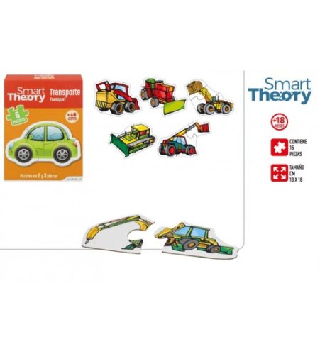 Puzle komplekts Transports Smart Theory (15el.) 18 m+ CB37673