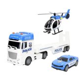 Автотрейлер Полиция с машиной и вертолетом (свет, звук) 59 см CB39050