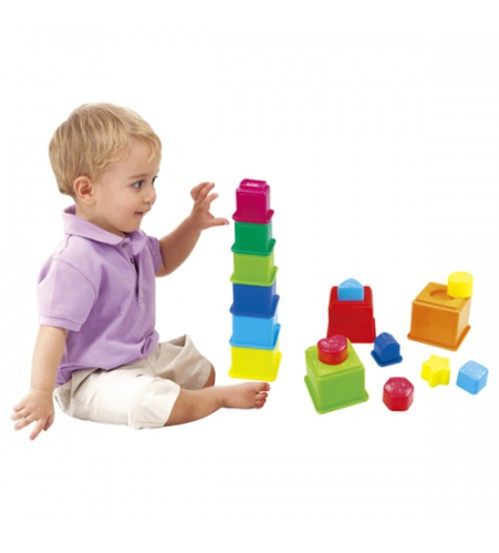 Piramīda attīstoša Animal Stacking Blocks 12m+ CB44286