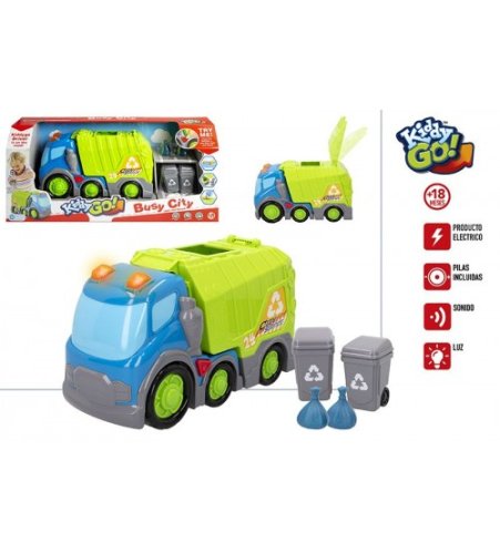 Auto atkritumu automašīna  (gaisma, skaņa) 30 cm CB46606