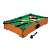 Galda spēle Biljarda galds no koka 15 bumbas 51x31x9 cm CB46615