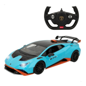 Радиоуправляемая машина LAMBORGHINI HURACAN STO (blue) 1:14 6 напр., фары, двери, капот батарейки, 6+ CB46978