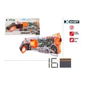 Pistole ar 16  porol. šautriņām līdz 30 m X-Shot Skins Lock Blaster ZURU 8 g+ CB47144