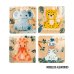 Koka puzzle Dzīvnieki 4 elementi 15x15 cm 18 m+ CB47563