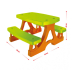 Mochtoys Plastmasas galds ar soliem *107227* 78x79x47cm