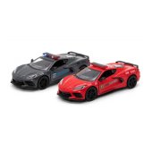Metāla auto modelis 2021 Corvette (Police/Firefighter) 1:36 KT5432PR