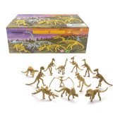 Dinozaura figūra skelets ap 10 cm plast. dažādas 156