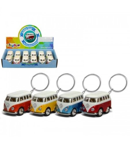 Breloks metāla auto modelis VW Mini Bus 5 cm KT2002K